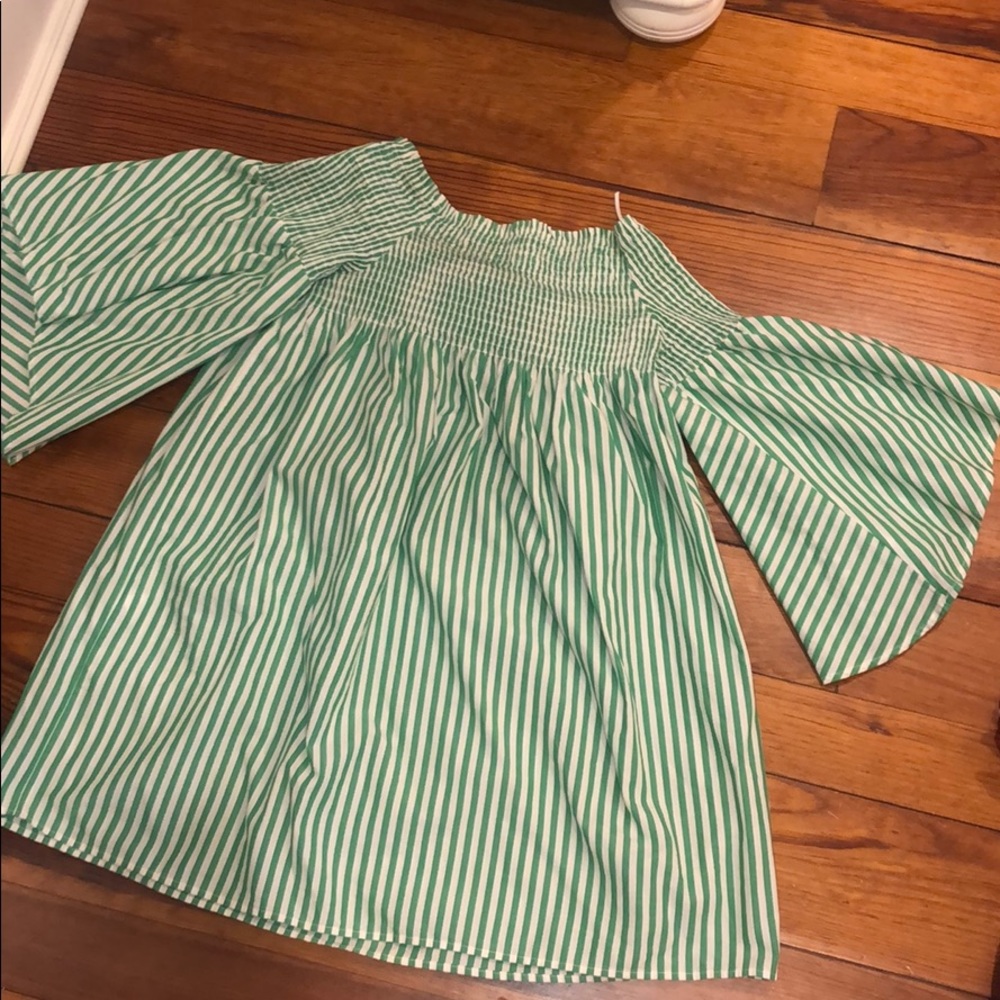 Zara pinstripe long top/dress flare.. worn